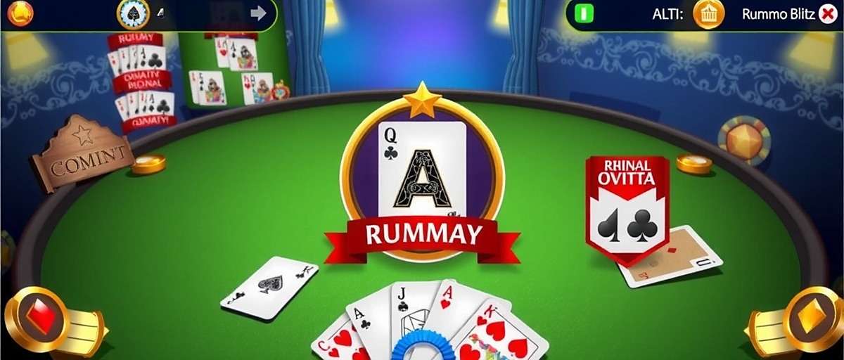 Rummy Blitz Future Updates Concept art for upcoming Rummy Blitz features including AR gameplay and regional variations